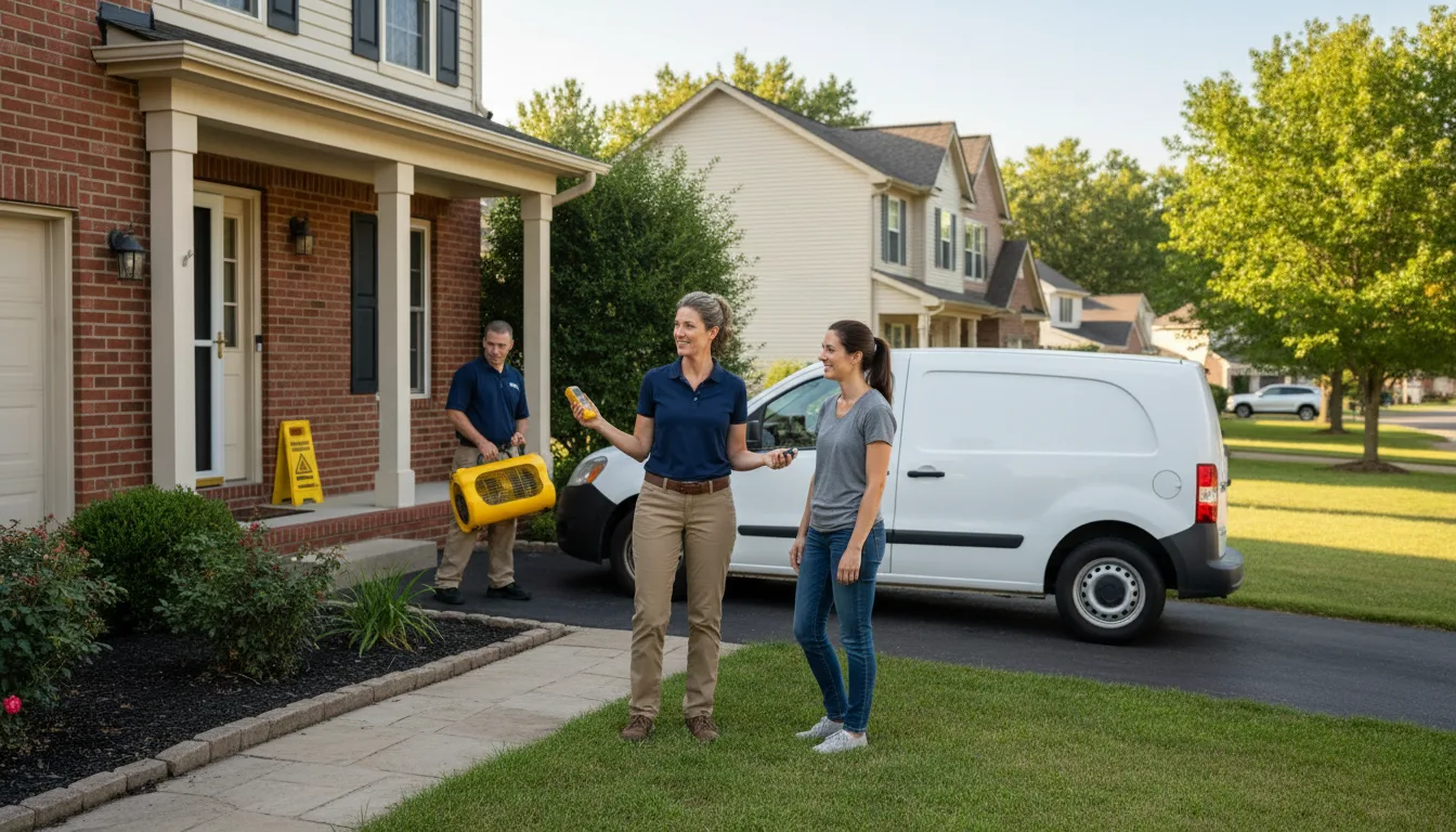 Residential water damage restoration in Grace, ID